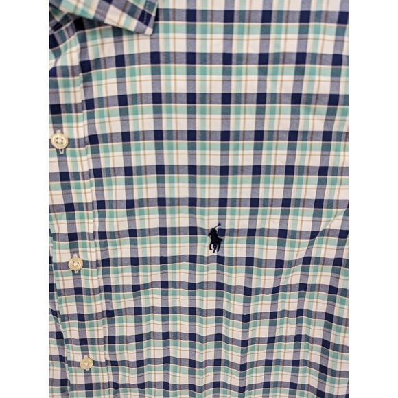 Polo Ralph Lauren Men's XL Performance Checked Long Sleeve Button Up Shirt Nylon - Picture 4 of 8
